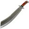 Hunt Down 18.5" Full Tang Machete With Rainbow Wood Handle