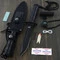 Bone Edge 10.5" Survival Knife With Survival Kit