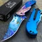 Masters Collection MC-A013LB 9" Blue Mermaid Spring Assisted Folding Knife