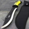 Defender 16" Full Tang Yellow Fixed Blade Machete