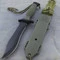 Defender 12" Green Heavy Duty Sawback Survival Knife - Image 3