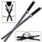 25.5" Two Piece Ninja Sword Set With Shoulder Strap