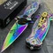 Masters Collection MC-A030RB 8" Rainbow Ninja Spring Assisted Folding Knife