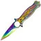Masters Collection MC-A030RB 8" Rainbow Ninja Spring Assisted Folding Knife - Image 3
