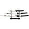 3 Piece White Dragon Japanase Katana Sword Set With Wooden Stand