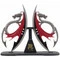 Wuu Jau 11" Dual Dragon Daggers With Display Stand