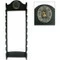 8 Tier Wooden Katana Display Wall Mount Rack With Samurai Emblem