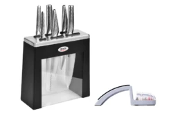 Kabuto 7-Piece Knife Block Set + Sharpener